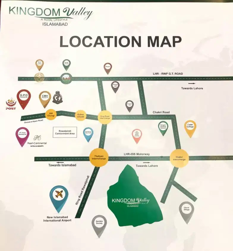 kingdom valley location map